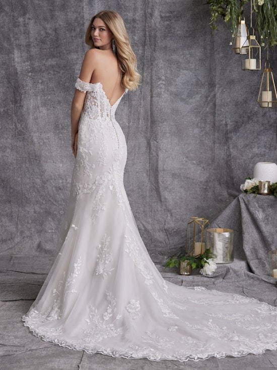 Maggie Sottero Harlem Lane Sheath Wedding Dress 23MS054A11 Alt4 BLS 1